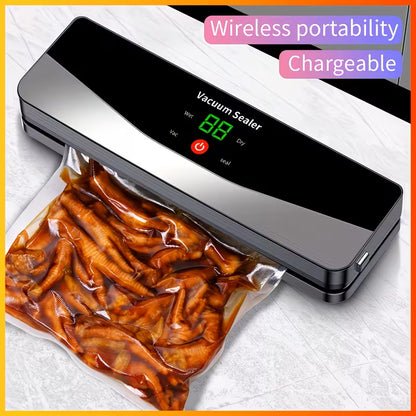 Vacuum Sealer Machine with UV-C Light | Digital Display, 20 Bag Rolls, Dry & Moist Modes