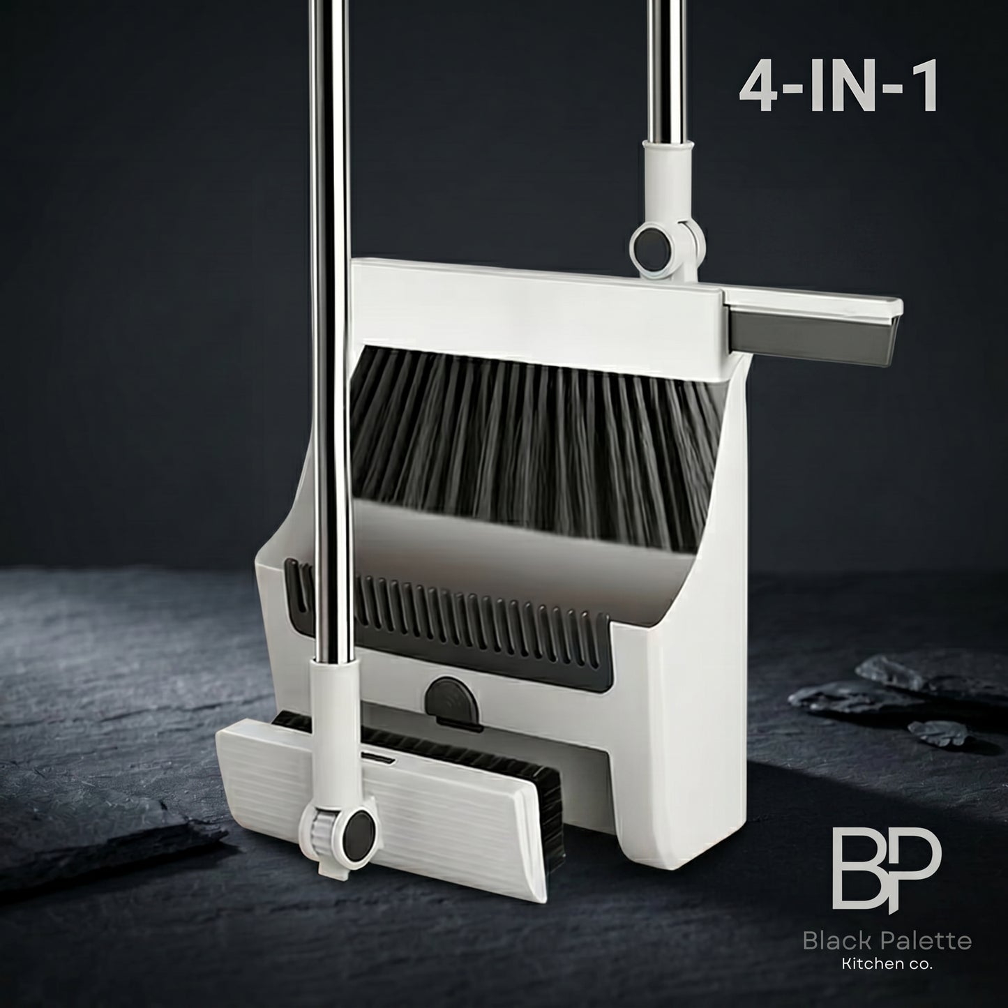 4-in-1 Broom and Dustpan Set